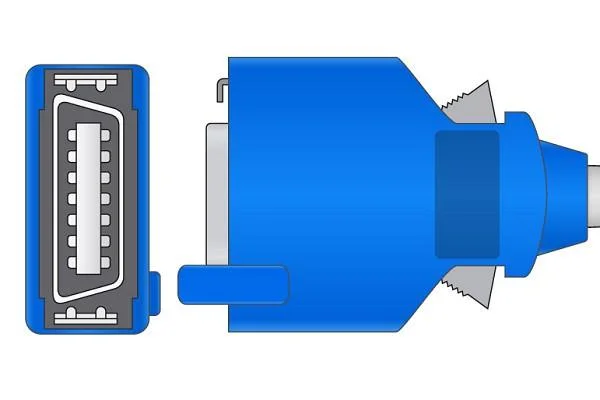 De Uitbreidingskabel van Nihonkohden jl-302t SpO2 met 20pins aan dB9