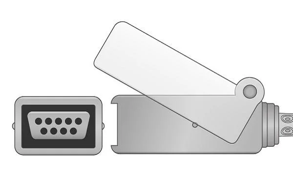 SpO2 Adapterkabel Compatibel voor Duitsland Corometrics 4033cax. 2.4m