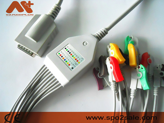 Het Burdickcompatibele systeem direct-verbindt electrocardiogramkabel - 007725, AHA, Klem