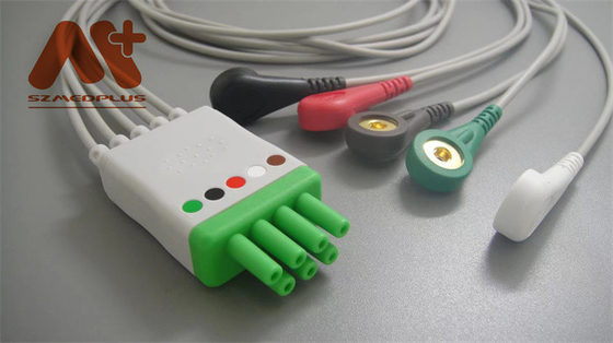 Mindray > Datascope-Compatibel systeem 5 Lood onverwachte ECG Telemetrie Leadwire - 115-004869-00