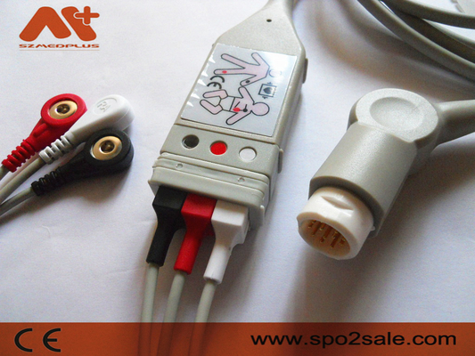 3 loodecg Geduldige Kabel 12 de Gebruikte Geduldige Monitor van Pin Philips M1500A