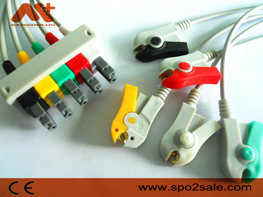 Philips Compatible 5 Loodklem ECG Leadwire - M1633A