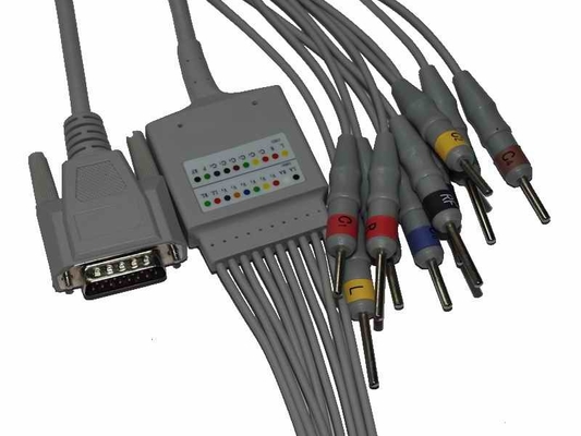 Cardiomaq 10 Lead EKG kabel voor 100H 300H 600H 1200H EKG machine
