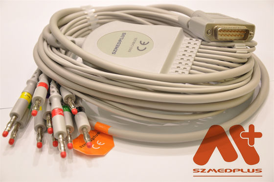 De Kabel ECG101 101G 300G 9803G 3010 3030 6010 1210 1216 van het Biocareelectrocardiogram