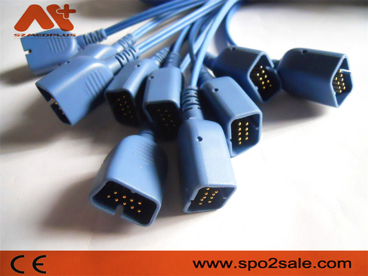 DB9 geduldige Kabel 14 Pin Nihon Kohden Spo 2 van Monitortoebehoren Kabel