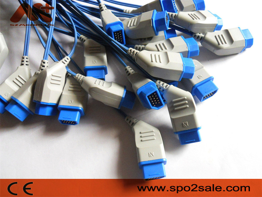 DB9 geduldige Kabel 14 Pin Nihon Kohden Spo 2 van Monitortoebehoren Kabel