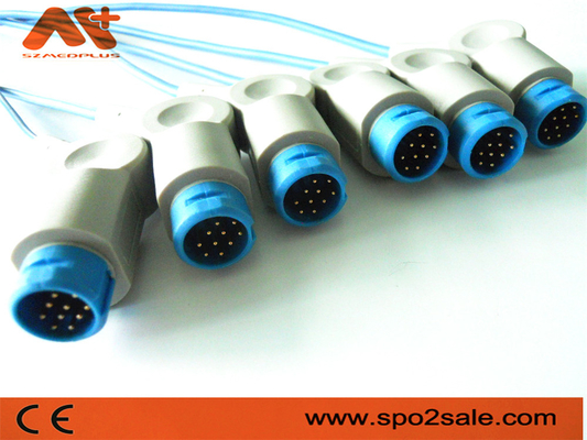 8 Kabel 12 van Pin Patient Monitor Accessories Philips Spo2 Speld