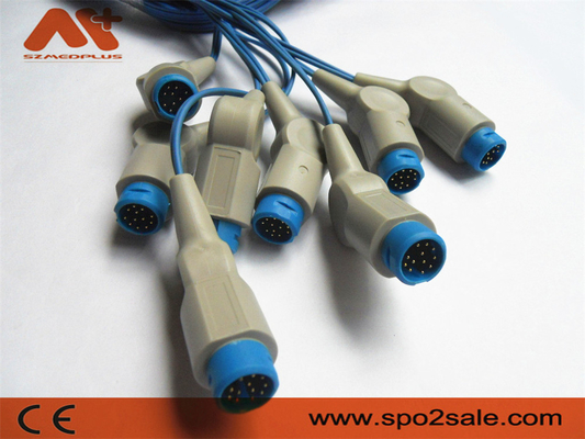 8 Kabel 12 van Pin Patient Monitor Accessories Philips Spo2 Speld