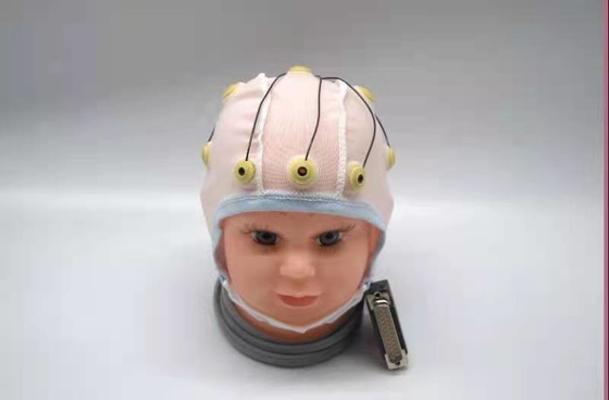 De medische Neurofeedback-EEGkabel integreerde de Hoed van het 10 Loodeeg voor Oorklem Tin Electrode