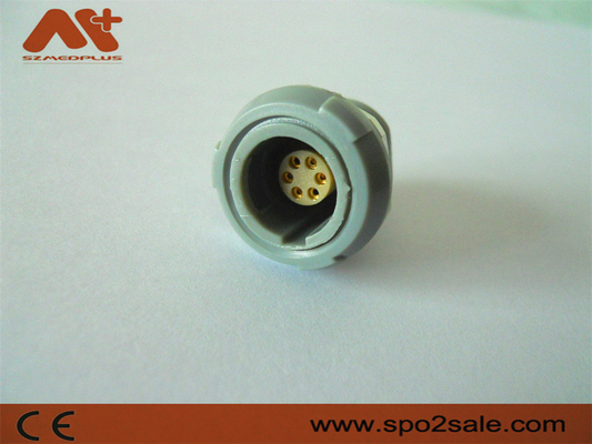 (G51M07-P06LFD0-0070) 1P-trekkrachtduw 6 Plastic contactdoos van de speld de enige inkeping, Grijs plastiek,