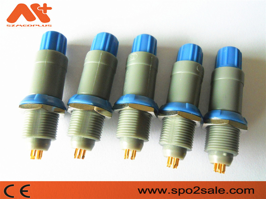 (S21M07-P05MJG0-527S) 1P-trekkrachtduw 5 plastic schakelaar van de speld de enige inkeping, Grey Shell, Blauwe Koker, voor 5,0 mm-kabel