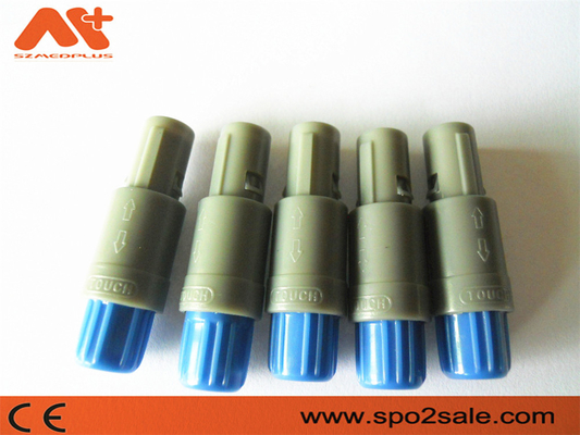 (S21M07-P05MJG0-527S) 1P-trekkrachtduw 5 plastic schakelaar van de speld de enige inkeping, Grey Shell, Blauwe Koker, voor 5,0 mm-kabel