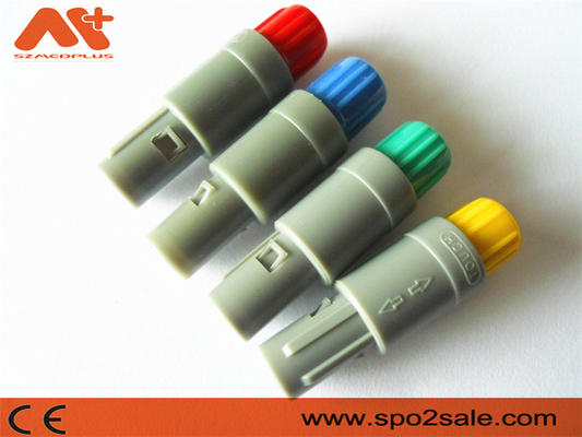 1P Pull Push 6Pin Plastic Plug Grijzige Schelp Grijze mouw voor 5.00mm kabel medische apparatuur connectoren