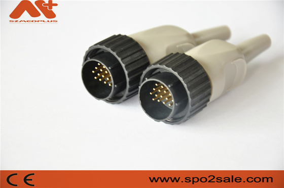 electrocardiogramschakelaar compatibele Kenz 10 de kabel van het loodelectrocardiogram met de zwarte kleur van 16pin