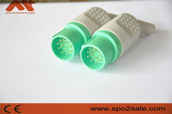 11 pin groene medische EKG connector compatibel met Nihon Kohden Monitor Accessoire