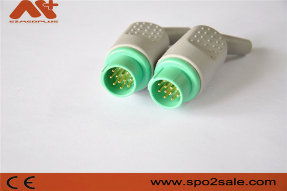13 Pin EKG Connector voor Mennen Monitor Medisch Accessoire met groene kleur