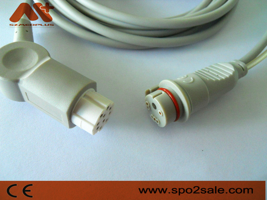 Datex Compatibele IBP Adapterkabel voor AS/3, AS/5, CC-104, Cardiocap cm-104, Cardiocap I, Cardiocap II, Cardiocap/5.