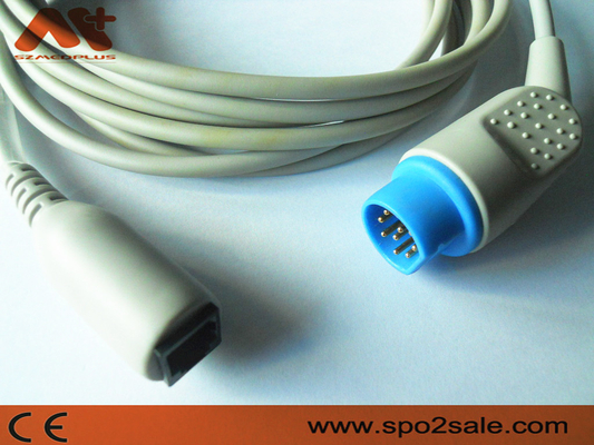 Compatibele IBP de Adapterkabel van Siemens voor Utah, BD, Edwards, Abbort, B.braun, Argon, de logische IBP Omvormer van Medex