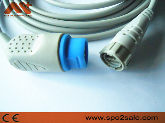 Compatibele IBP de Adapterkabel van Siemens voor Utah, BD, Edwards, Abbort, B.braun, Argon, de logische IBP Omvormer van Medex