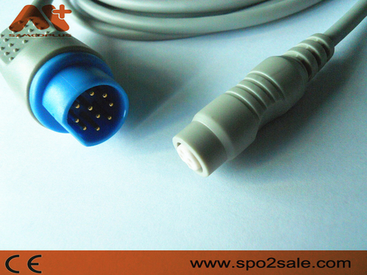 Compatibele IBP de Adapterkabel van Siemens voor Utah, BD, Edwards, Abbort, B.braun, Argon, de logische IBP Omvormer van Medex