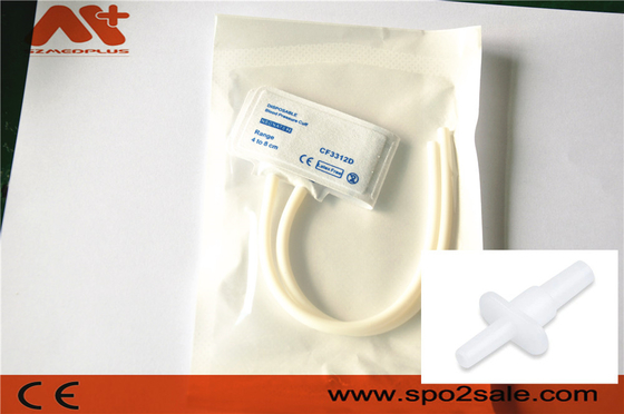 Beschikbaar NIBP Manchet 2422 van Ce de Pasgeboren Dubbele Buis van het Bloeddrukmanchet 4 - 8 Cm
