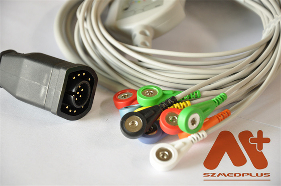 De Kabel Zoll 12 van het elektrocardiogramelectrocardiogram Loodkabel voor de Reeks van Zoll E, M Series
