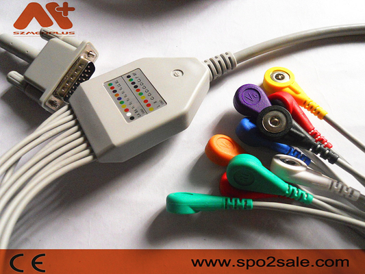 De Breuk van de de Machinekabel AHA van Philips Ecg Lead Cable 9293-033-50 Ecg
