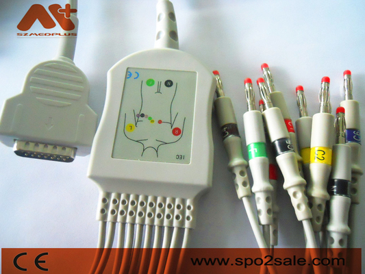 GE-het Gezondheidszorgcompatibele systeem direct-verbindt electrocardiogramkabel - 2104727-001