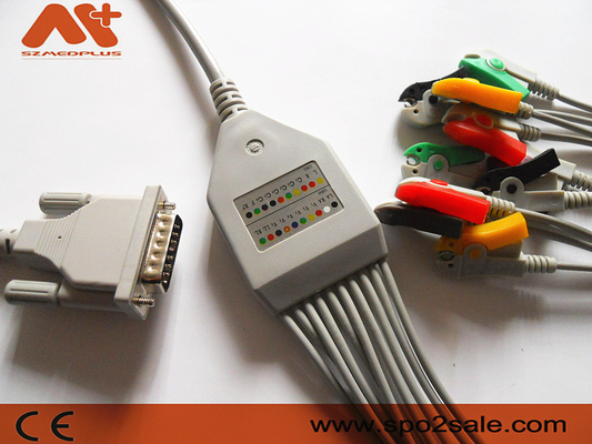 Het Schillercompatibele systeem direct-verbindt de Klem van de electrocardiogramkabel 2.400116E AHA