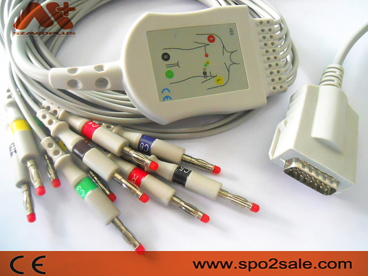 Directe Burdick verbindt Banaan 4,0 7704 van electrocardiogramkabel 012-0844-01 AHA