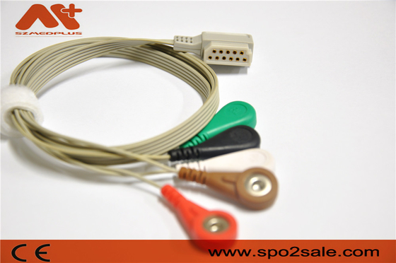 11 Pin Telemetry 5 Loodecg Kabel Philips M4725A Gebruikt Holter Recorder