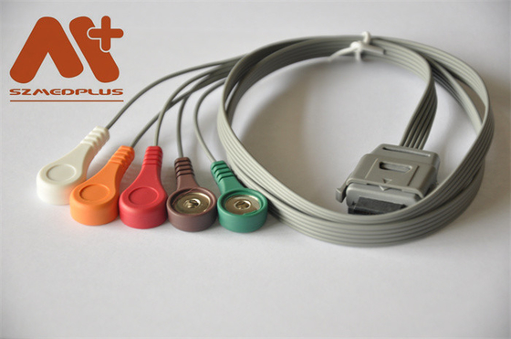 Biomedische Kabel 5 Lood Onverwachte C07-12-12 van bi ECG van Instrumentenholter cable