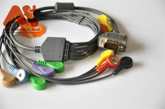 DMS 300-3A AHA ECG van Ce Holter Recorder Kabel 10 Lood Onverwachte Stop