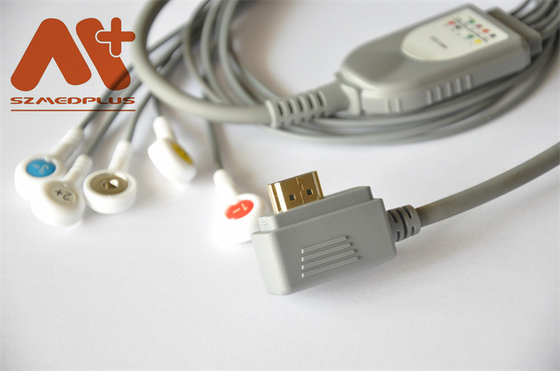 ECG Holter Cable 5 Lood Compatibel voor Voles&Hills Slim Holter Recording System