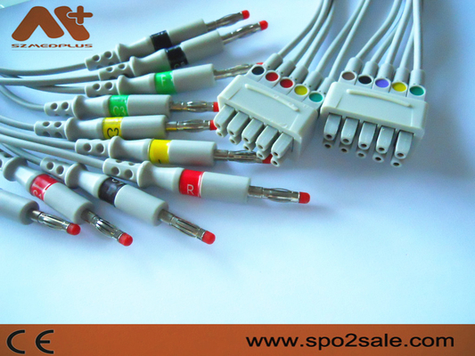 11 het electrocardiogram Leadwire 10 van speldge Marquette Loodbanaan - 38401816