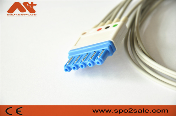 5 loodaha Onverwachte ECG Geduldige Kabel M1644A Philips Compatible