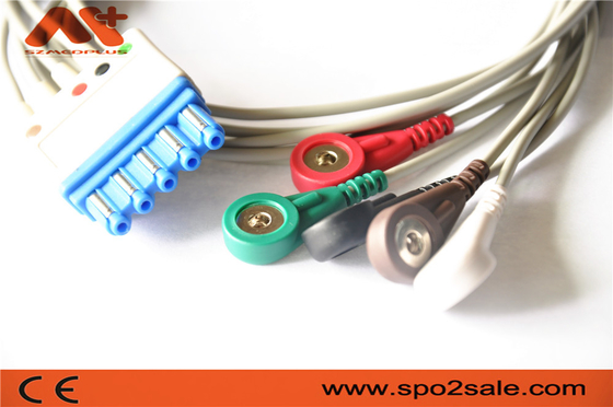 5 loodaha Onverwachte ECG Geduldige Kabel M1644A Philips Compatible