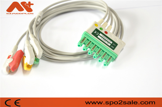 Het Loodkabel van de Draeger Compatibele ECG Geduldige Kabel MS16231 3 Ecg