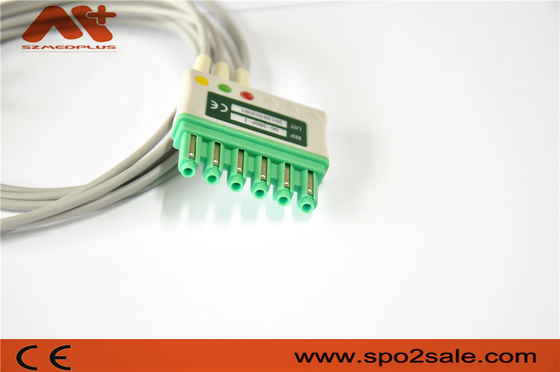 Het Loodkabel van de Draeger Compatibele ECG Geduldige Kabel MS16231 3 Ecg