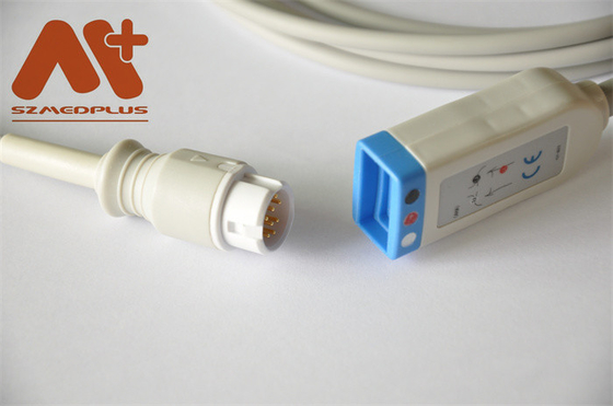 12 de Boomstamkabel 3 Lood M1669A van Pin Philips Compatible ECG