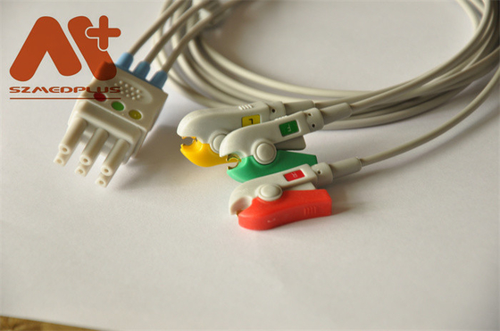 Spacelabscompatibel systeem 3 loodklem ECG Leadwire - 700-0006-01