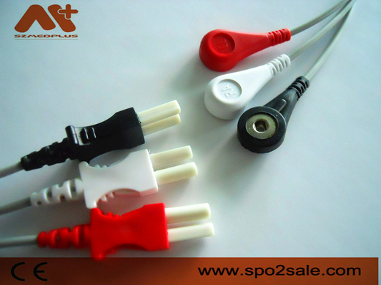 Spacelabscompatibel systeem 3 lood onverwachte ECG Leadwire - 700-0007-00