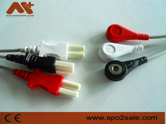 Spacelabscompatibel systeem 3 lood onverwachte ECG Leadwire - 700-0007-00