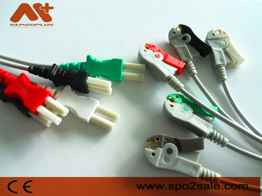 Spacelabscompatibel systeem 5 loodklem ECG Leadwire - 700-0006-10