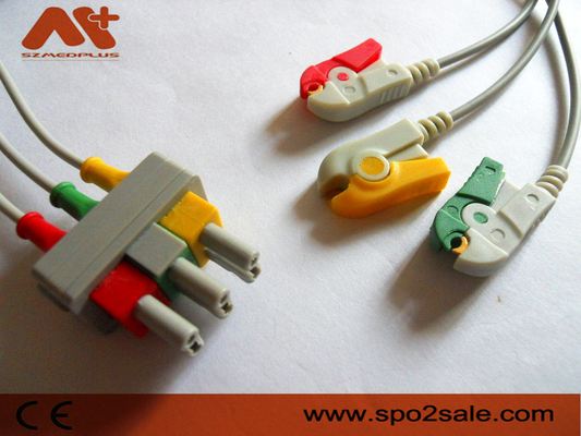 Philips Compatible 3 Loodklem ECG Leadwire - M1613A