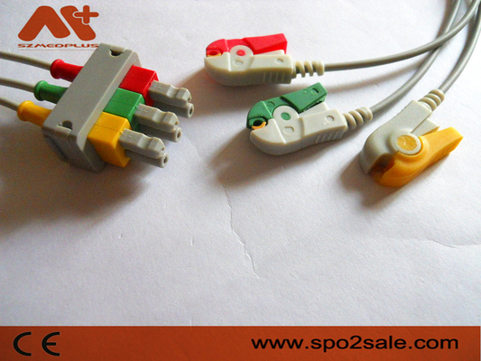 Philips Compatible 3 Loodklem ECG Leadwire - M1613A