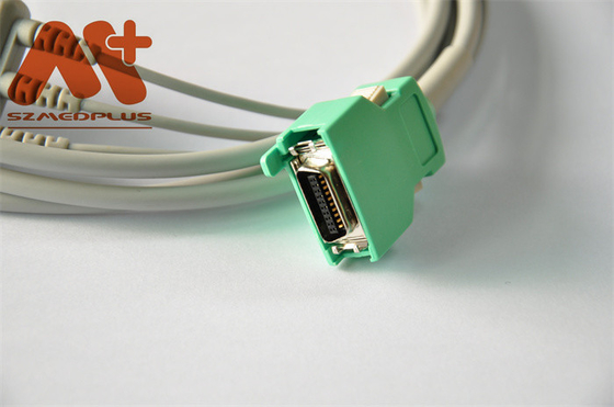 Direct-verbindt de Compatibele 3 Loodklem van Nihonkohden ECG-Kabel voor OPV -1500