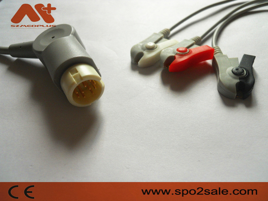 Philips Compatible 3 Loodklem direct-verbindt ECG-Kabel - M1970A