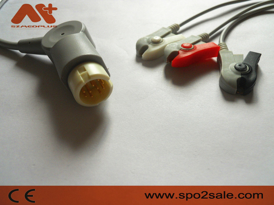 Philips Compatible 3 Loodklem direct-verbindt ECG-Kabel - M1970A
