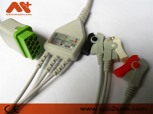 GE-Gezondheidszorg > Marquette Compatible 3 Loodklem direct-verbinden ECG-Kabel - 2021141-001